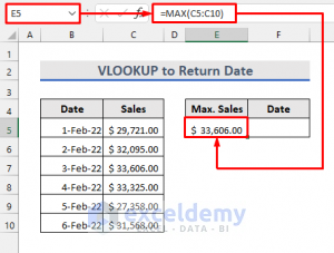 How to Apply VLOOKUP by Date in Excel - ExcelDemy