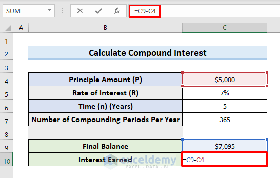  How To Calculate Daily Interest In Excel 2 Easy Ways ExcelDemy