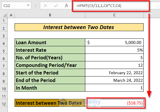 how-to-calculate-interest-between-two-dates-excel-2-easy-ways