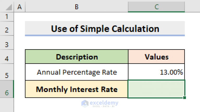 how-to-calculate-monthly-interest-rate-in-excel-3-simple-methods