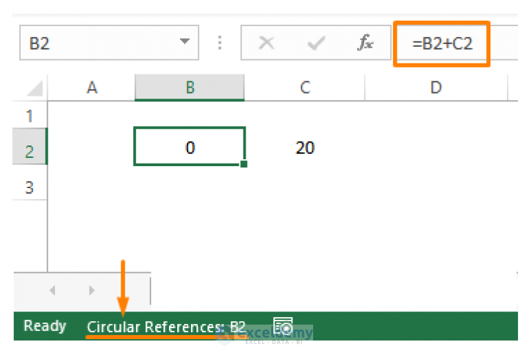 Circular reference excel что это