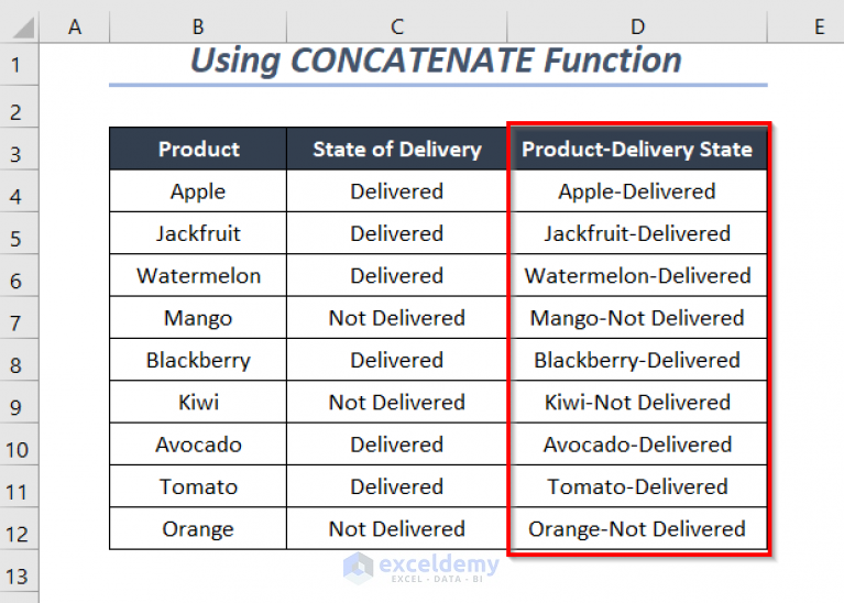 How To Concatenate Two Columns In Excel With Space