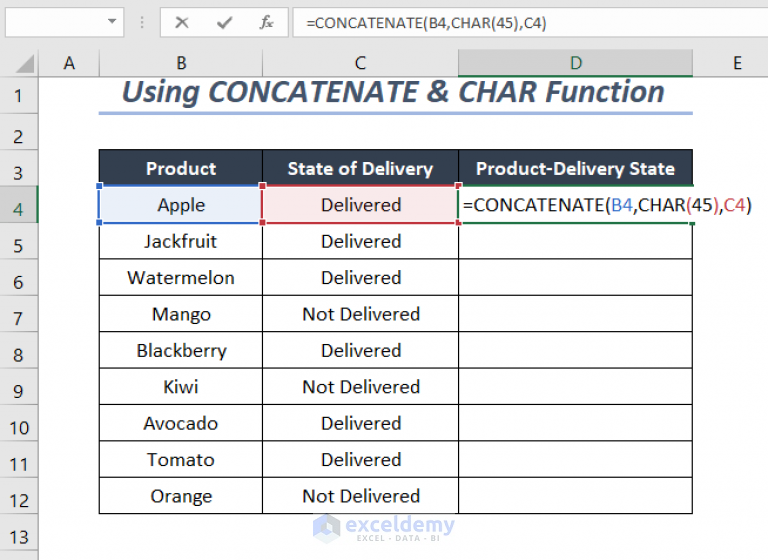 how-to-concatenate-two-columns-in-excel-with-hyphen-9-quick-ways