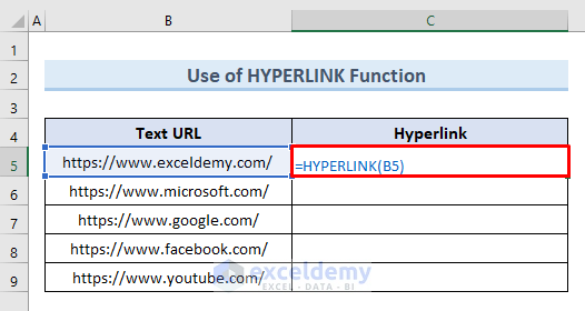 How To Convert Text To Hyperlink In Excel