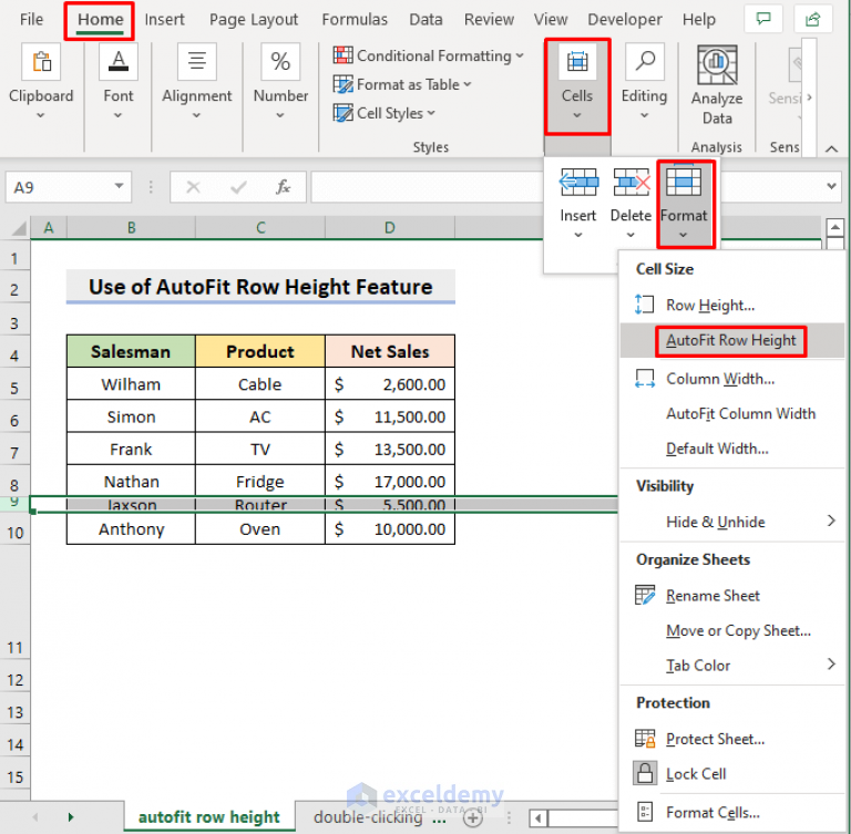 how-to-change-the-row-height-in-excel-youtube