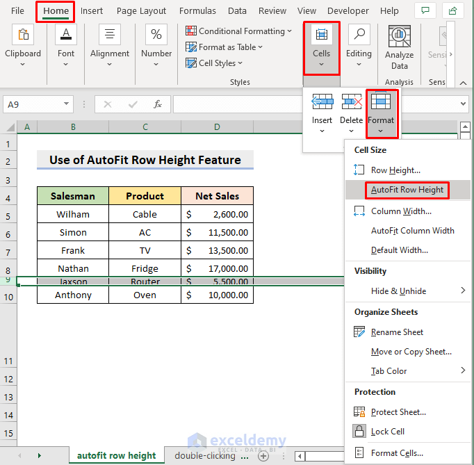 How To Auto Fit Row Height In Excel 5 Useful Ways ExcelDemy