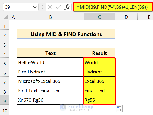 How To Extract Text After A Character In Excel 6 Ways ExcelDemy