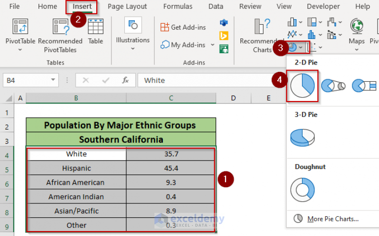 how-to-show-percentage-in-excel-pie-chart-3-ways-exceldemy