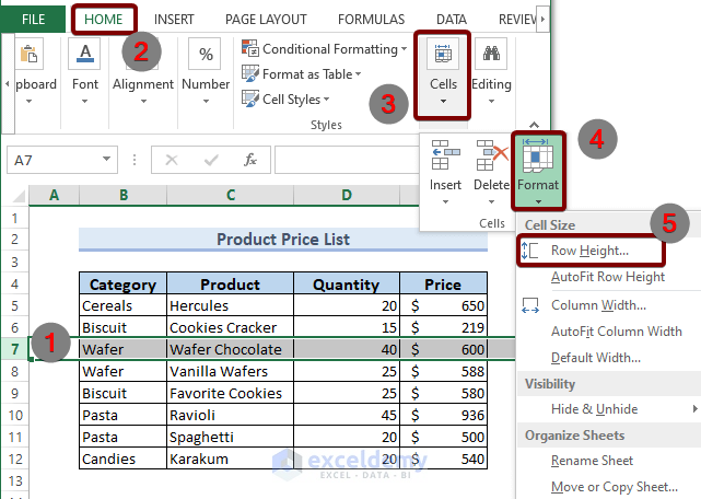 Row Height Units In Excel How To Change ExcelDemy