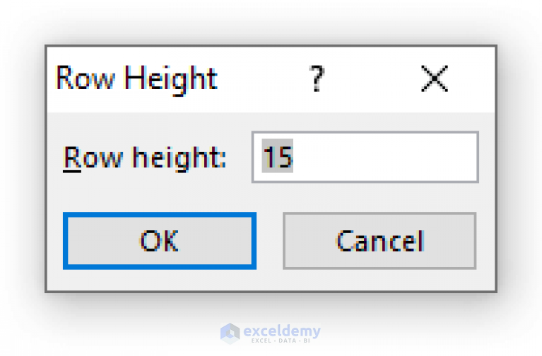 Row Height Units In Excel How To Change ExcelDemy