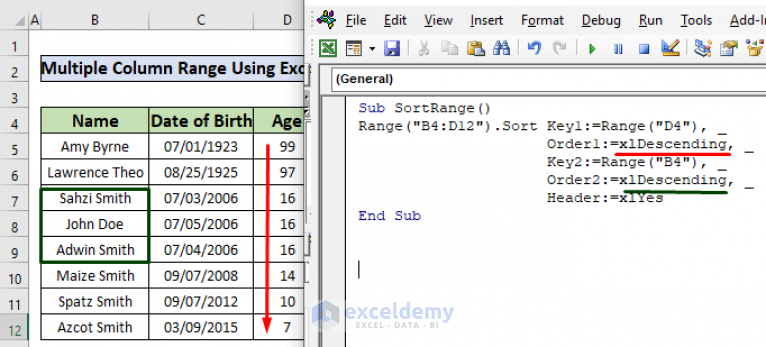 how-to-sort-range-using-vba-in-excel-6-examples-exceldemy