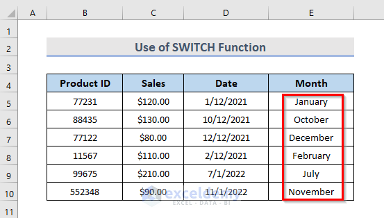 How To Extract Month From Date In Excel 5 Quick Ways ExcelDemy