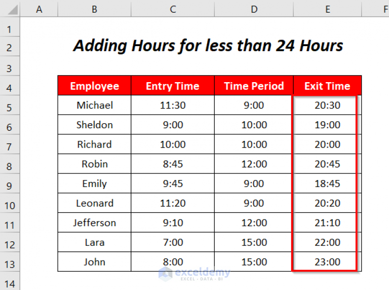 how-to-add-hours-to-time-in-excel-8-quick-ways-exceldemy