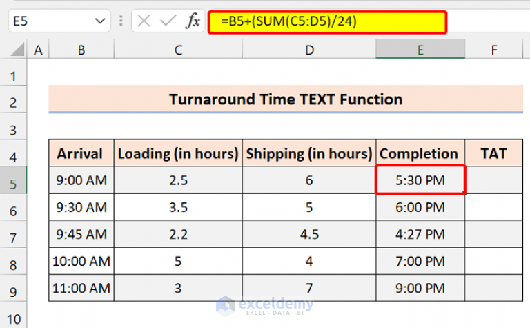 how-to-calculate-turnaround-time-in-excel-4-ways-exceldemy