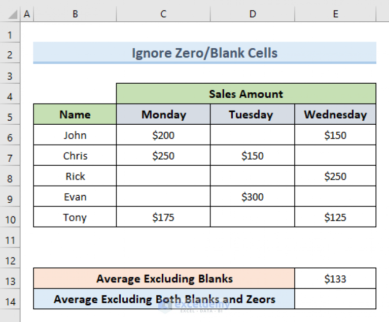 how-to-exclude-cells-in-a-column-from-sum-in-excel-youtube