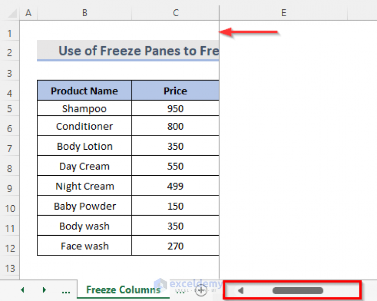 How To Freeze Multiple Panes In Excel 4 Criteria Exceldemy 1056