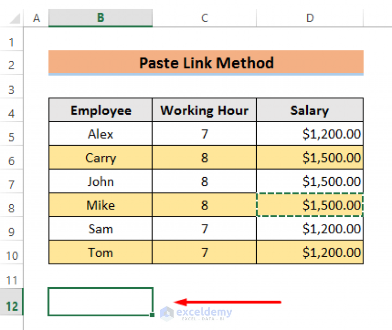 How To Link Cells In Same Excel Worksheet 4 Quick Ways ExcelDemy