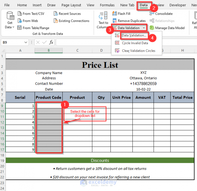 How to Make a Price List in Excel (Step by Step Guidelines) ExcelDemy