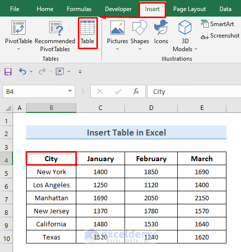 how-to-insert-table-in-excel-2-easy-and-quick-methods-exceldemy