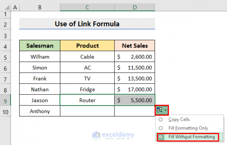 how-to-link-excel-sheets-to-another-sheet-5-ways-exceldemy