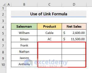 How to Link Sheets in Excel with a Formula (4 Methods) - ExcelDemy