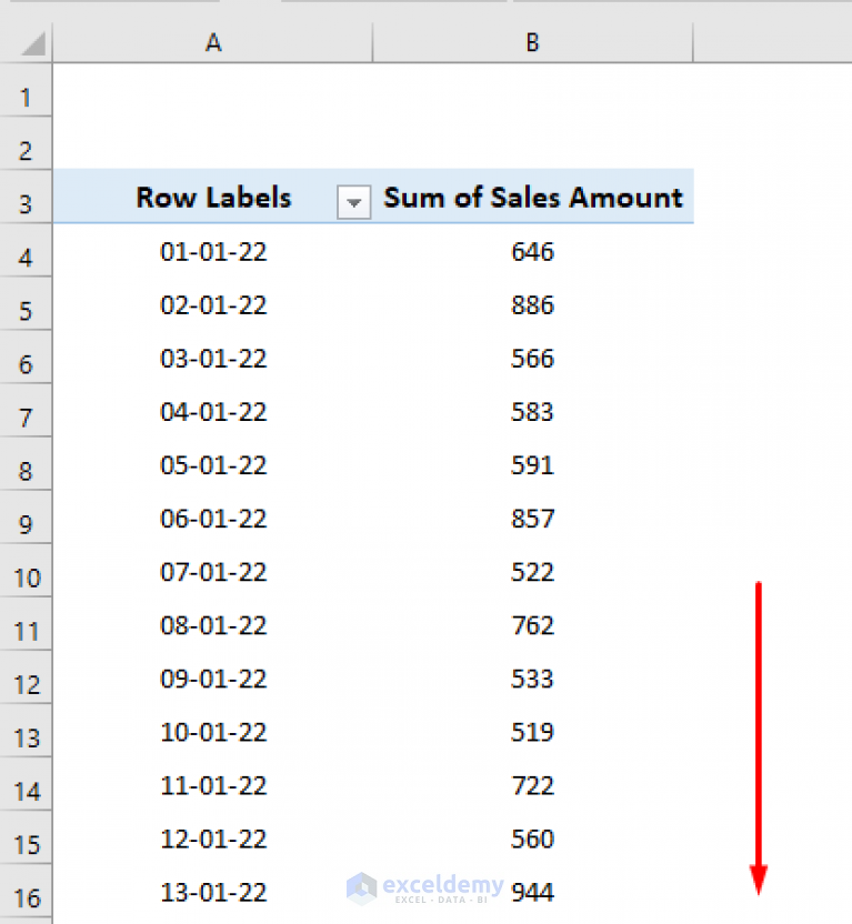 Pivot Table Group Values By Range