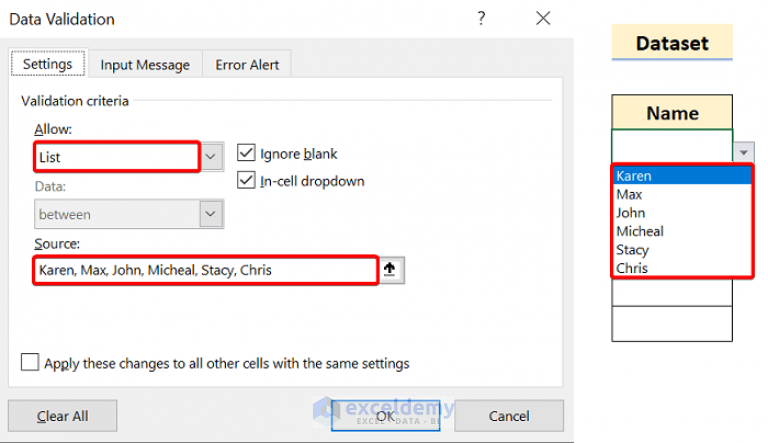 How To Remove Data Validation In Excel Cell