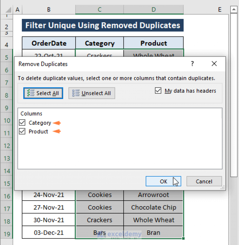 how-to-filter-unique-values-in-excel-8-easy-ways-exceldemy