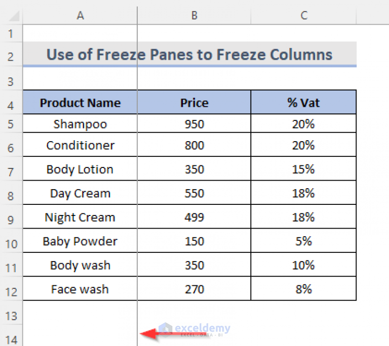Keyboard Shortcut To Freeze Panes In Excel 3 Shortcuts Exceldemy 5058