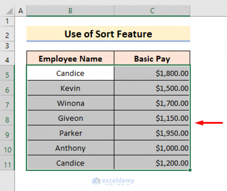 How To Sort By Ascending Order In Excel 3 Easy Methods 4363