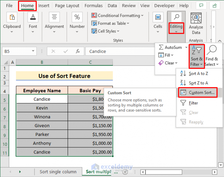 How To Sort By Ascending Order In Excel 3 Easy Methods 6340