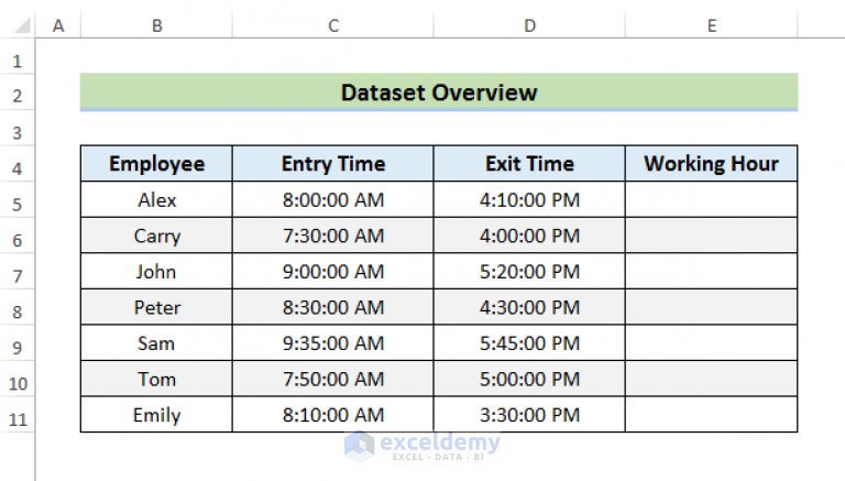 how-to-subtract-time-in-excel-7-quick-methods-exceldemy