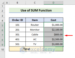 How to Total a Column in Excel (7 Effective Methods) - ExcelDemy