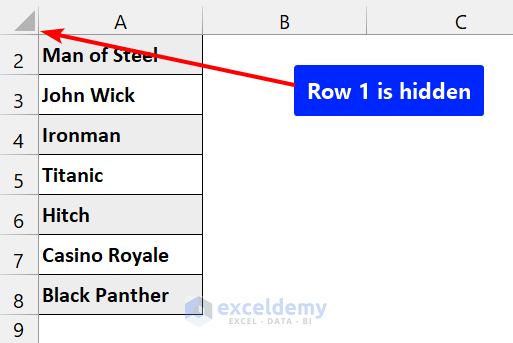 How To Unhide All Rows In Excel All Possible Ways Exceldemy 2168