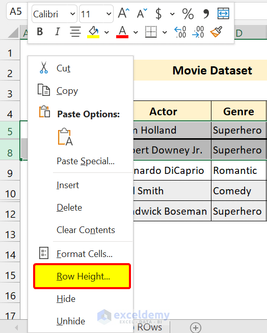 How To Unhide All Rows In Excel All Possible Ways Exceldemy 4472