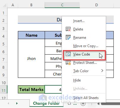 How to Use VBA ChDir Function in Excel (4 Suitable Examples)