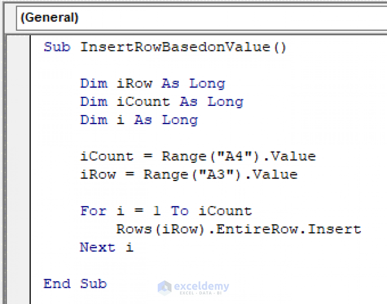 vba-to-insert-row-in-excel-11-methods-exceldemy