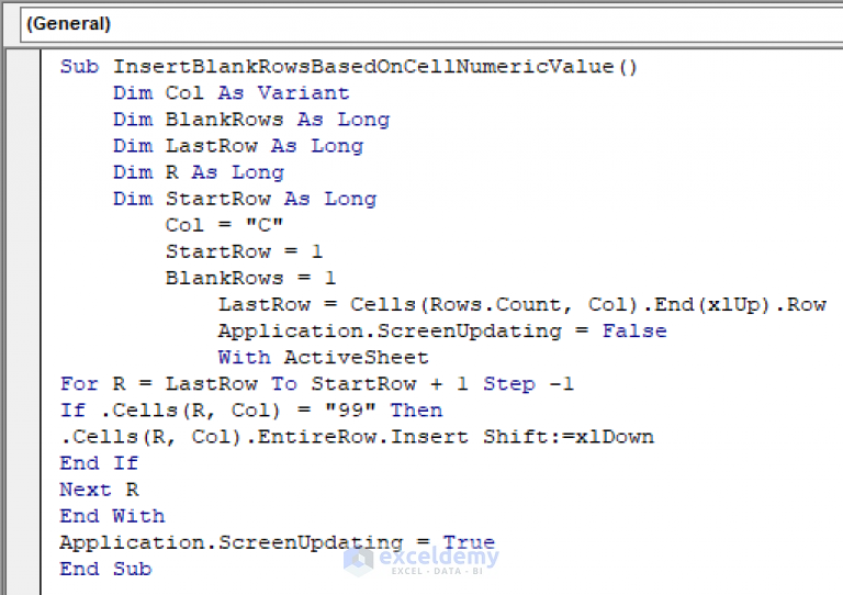 Vba To Insert Row In Excel 11 Methods Exceldemy 0633