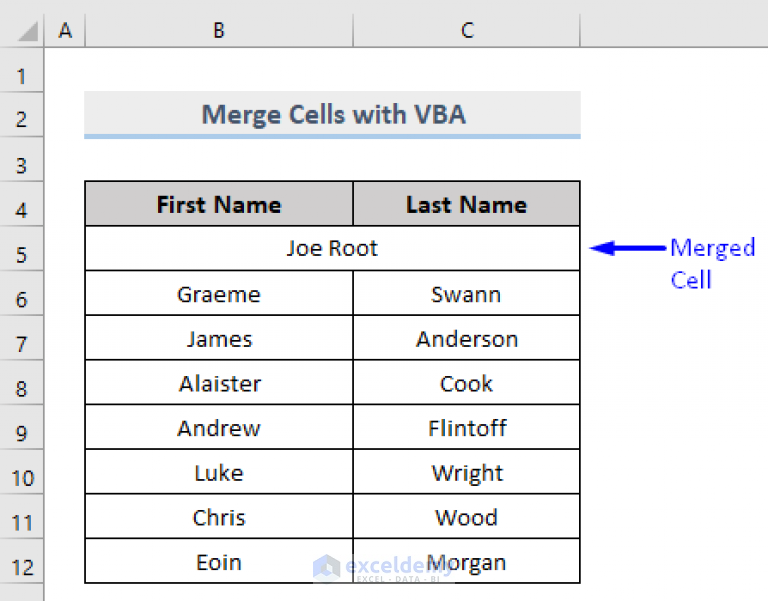 Vba To Merge Cells In Excel 9 Methods Exceldemy 7952
