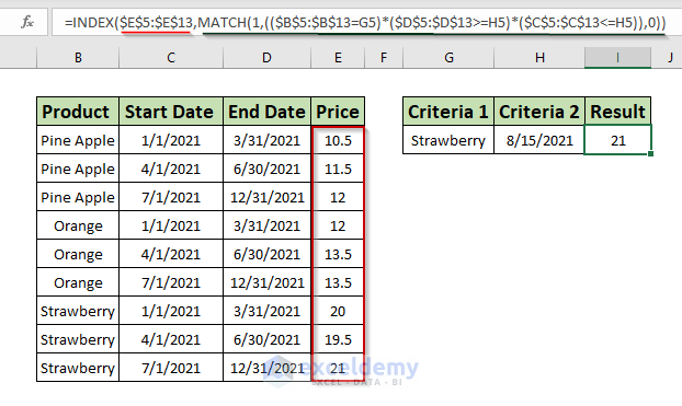 How To Use VLOOKUP With Multiple Criteria Including A Date Range 2 