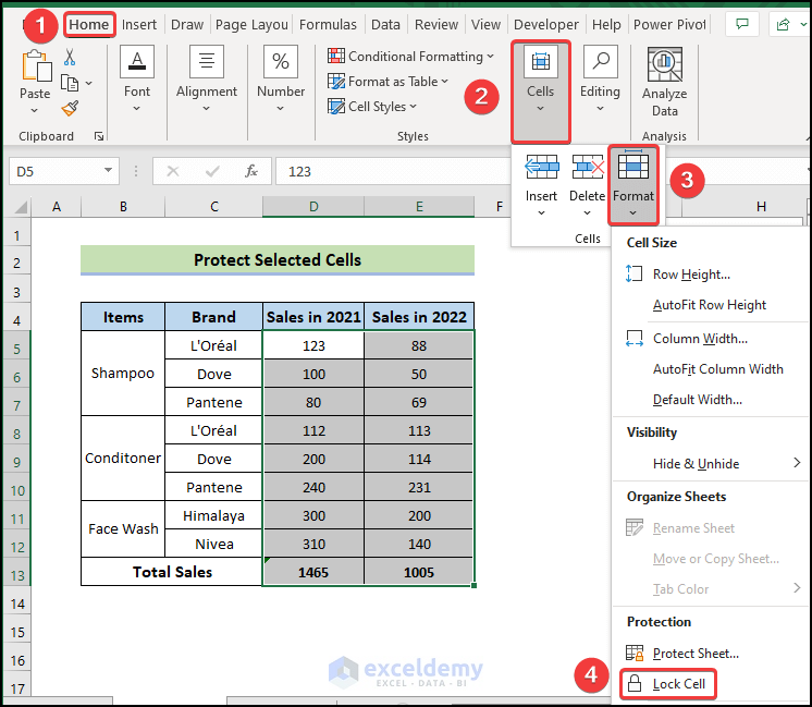 How To Protect Selected Cells In Excel ExcelDemy