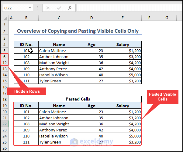 How To Copy And Paste Visible Cells Only In Excel 4 Easy Ways 0916