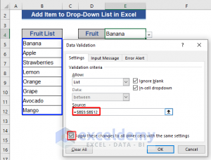 How to Add Item to Drop-Down List in Excel (5 Methods) - ExcelDemy