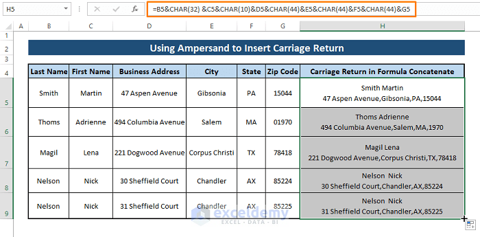 how-to-insert-remove-carriage-return-in-excel-with-examples