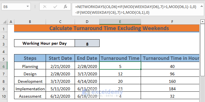 How To Calculate Working Date In Excel Excluding Weekends And Holidays