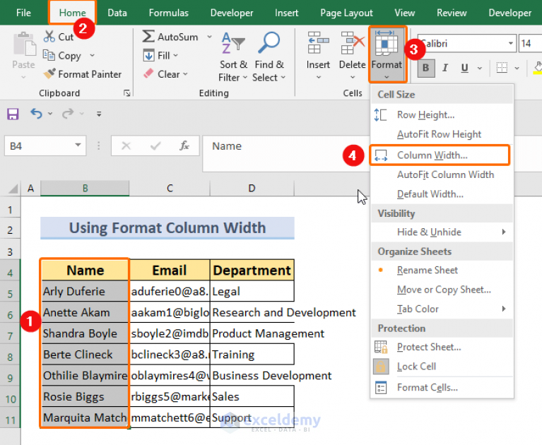  How To Change Cell Size In Excel 5 Methods ExcelDemy