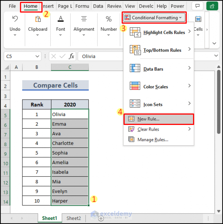 excel-formula-to-compare-two-cells-in-different-sheets-3-examples