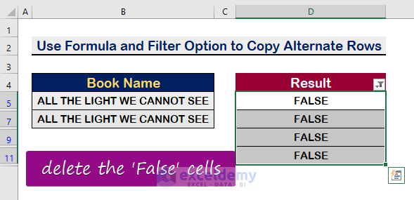 How To Copy Alternate Rows In Excel 4 Ways ExcelDemy