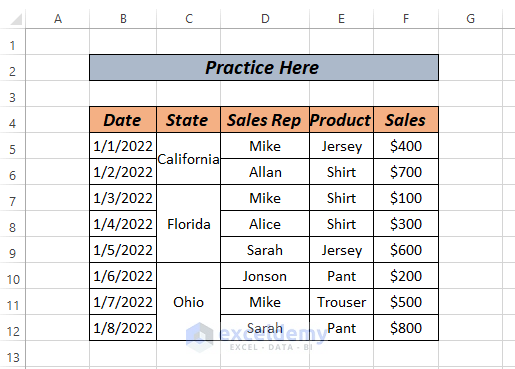 How To Copy Merged And Filtered Cells In Excel 4 Methods ExcelDemy