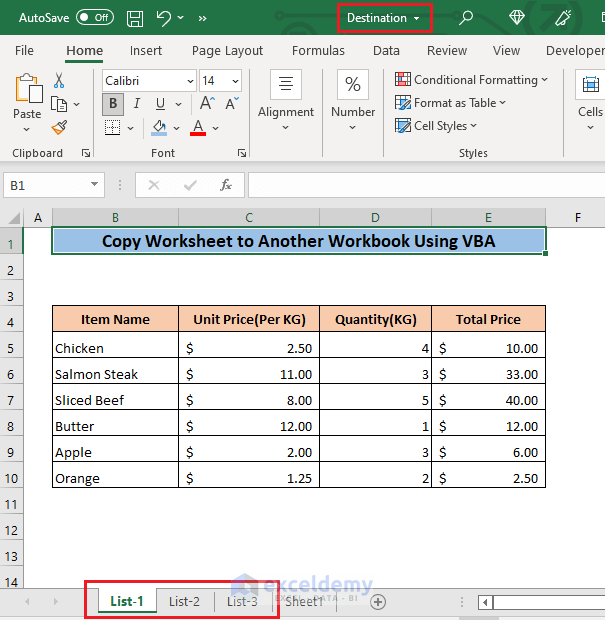 How To Copy Worksheet To Another Workbook Using VBA ExcelDemy